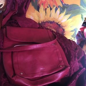 Great RED shoulder cross body bag.